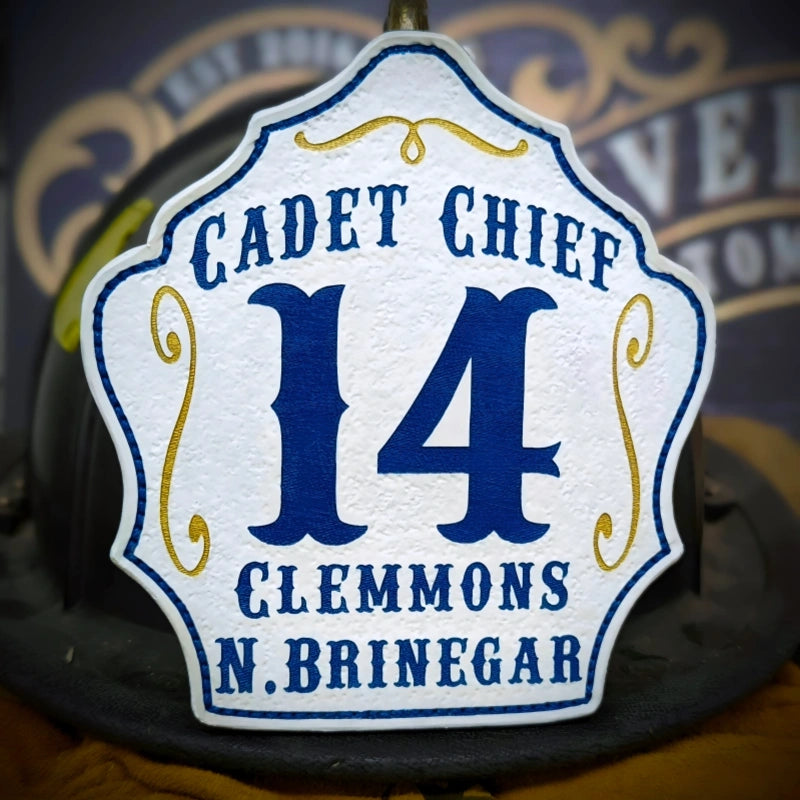 Bare Bones firefighter helmet shield custom design