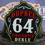 Bare Bones firefighter helmet shield with strong profile