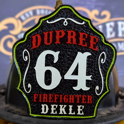 Bare Bones firefighter helmet shield with strong profile