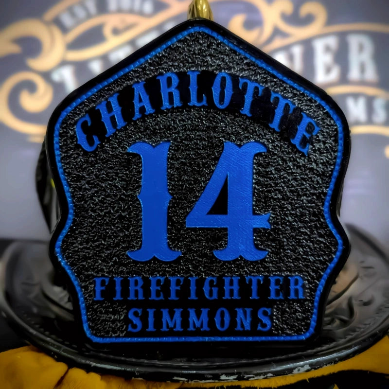 Bare Bones firefighter helmet shield station pride