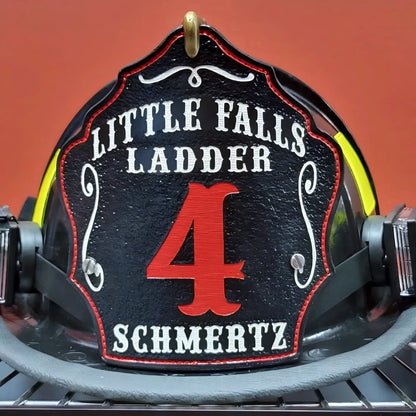 Traditional Bare Bones firefighter helmet shield