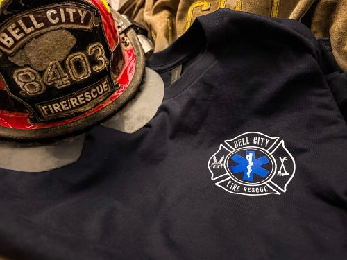 Bell City Fire Rescue department pride firefighter shirt