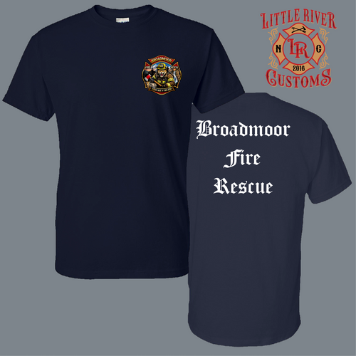 Broadmoor Fire Department firefighter shirt design