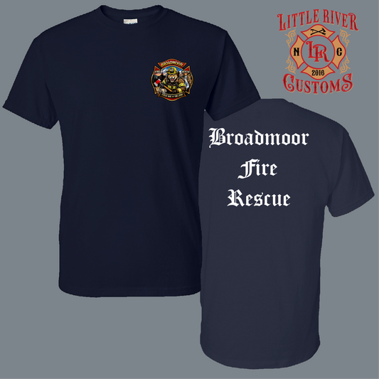 Broadmoor Fire Department firefighter shirt design