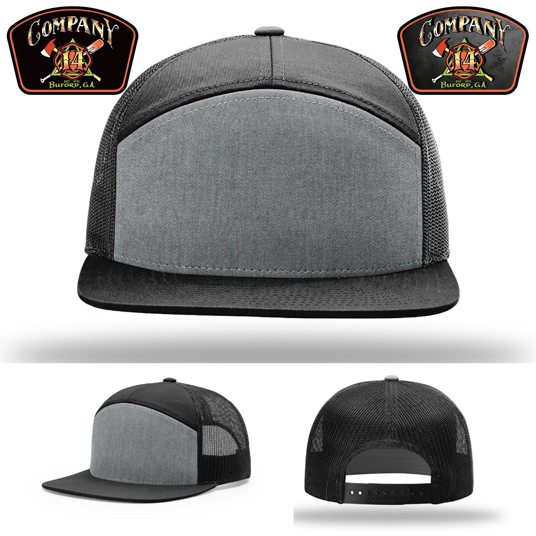 Custom Buford Company 14 station hat for daily wear
