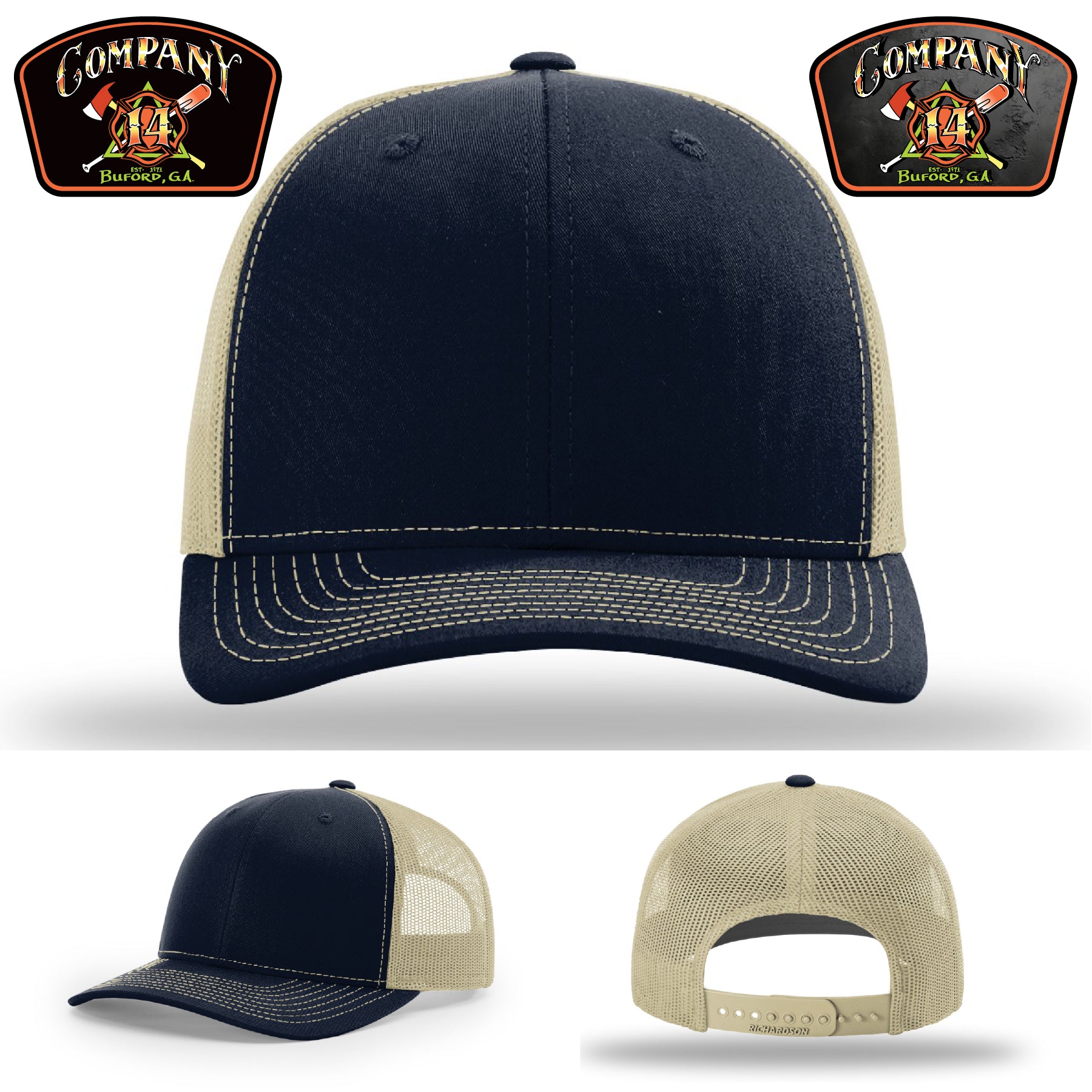 Buford Company 14 firefighter hat for recruits and veterans