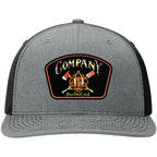 Leather patch firefighter hat for Buford Company 14 crew