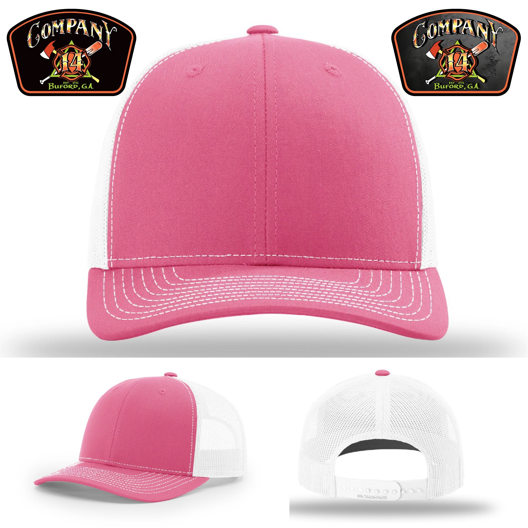 Buford Company 14 hat showing pride in Buford Georgia
