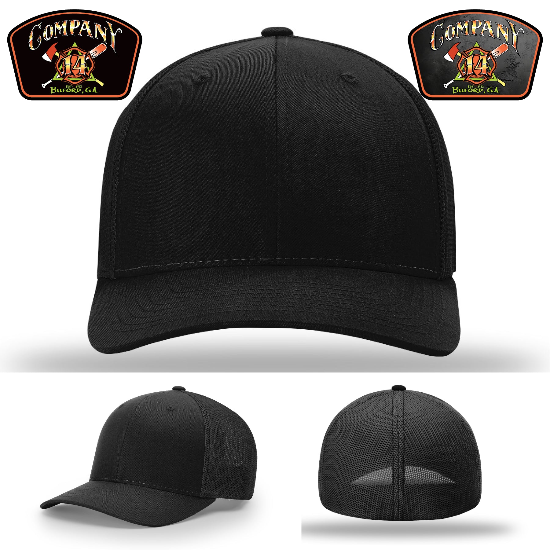 Custom Buford Company 14 hat with full grain leather patch