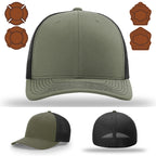 Rugged firefighter apparel hat showing bugle patch clearly