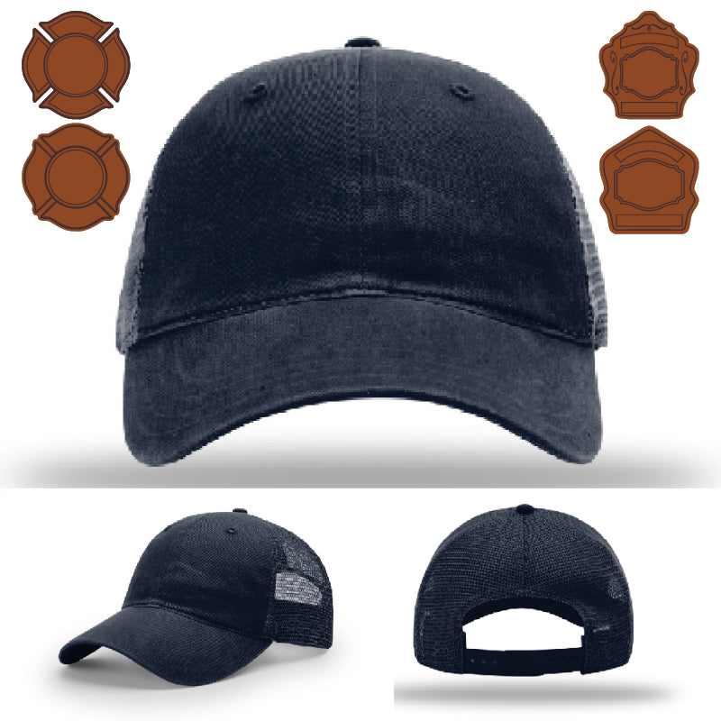 Variant firefighter hat featuring professional bugle patch