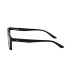 Frontline Optics Loma black sunglasses side profile showing the temples