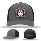 Charlotte Station 9 firefighter pride hat with leather patch