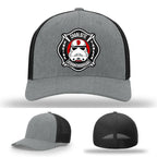 Station 9 Charlotte firefighter hat with custom leather detail