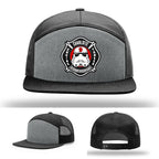 Charlotte Station 9 firefighter hat with bold leather patch