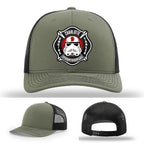 Firehouse Charlotte Station 9 hat leather patch firefighter gear