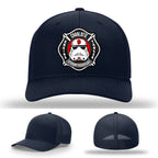 Charlotte firefighter department Station 9 hat leather patch
