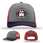 Custom Charlotte FD Station 9 leather firefighter hat