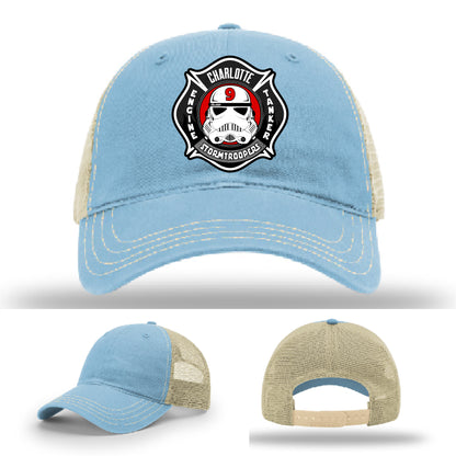 CFD Station 9 firefighter hat with authentic leather patch