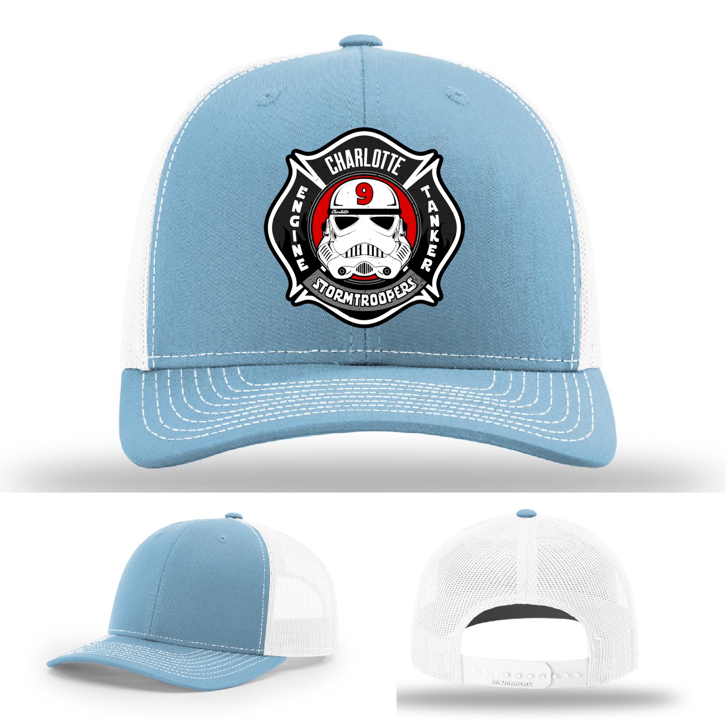 Charlotte Station 9 custom firefighter hat station pride