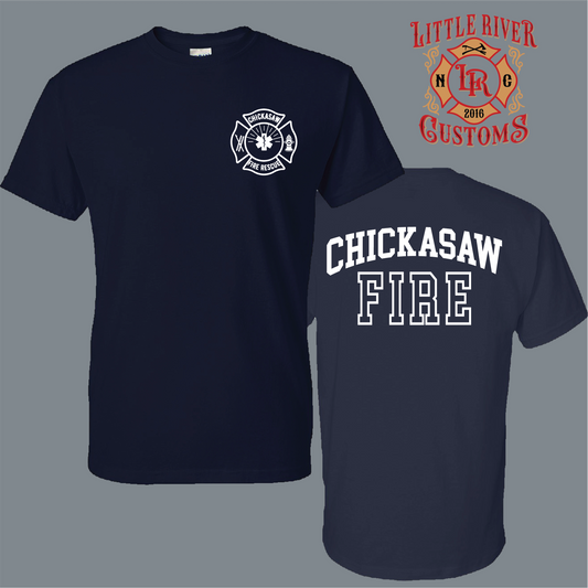 Chickasaw Fire Department firefighter shirt design