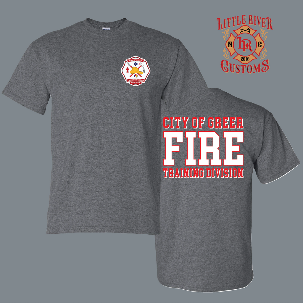 City of Greer Training Division firefighter shirt design
