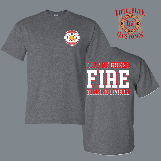 City of Greer Training Division firefighter shirt design