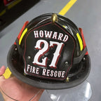 Classic firefighter custom helmet shield clean layout