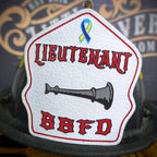 Classic custom helmet shield for traditional fire helmets