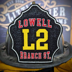 Custom helmet shield classic design for firefighter helmets