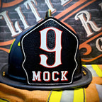 Classic custom helmet shield custom firefighter identity