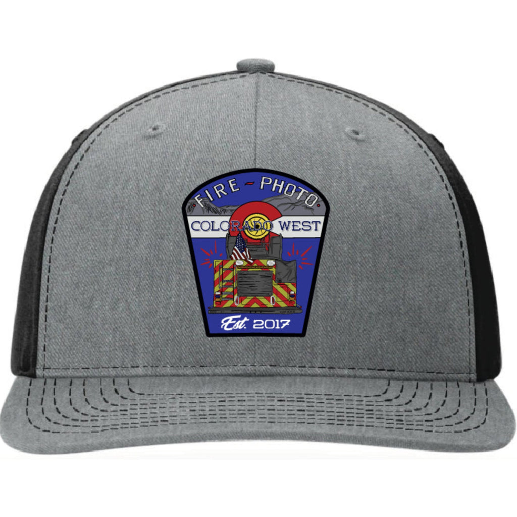 Colorado West Fire Photo leather patch firefighter hat with official logo
