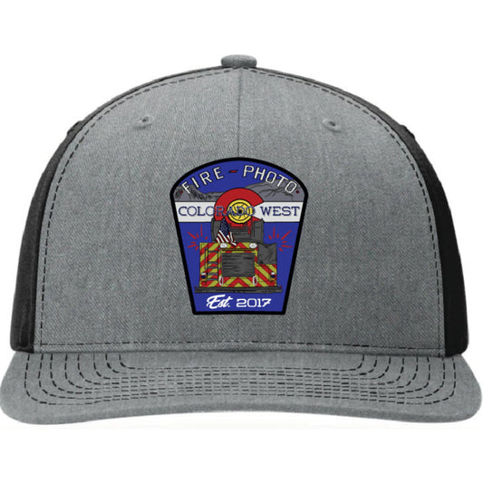 Colorado West Fire Photo leather patch firefighter hat with official logo