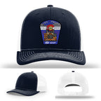 Station pride firefighter hat with Colorado West Fire Photo leather patch