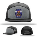 Firehouse pride firefighter hat featuring Colorado West Fire Photo patch