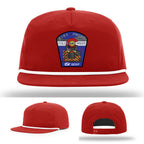 Colorado West Fire Photo firefighter hat built with handcrafted leather