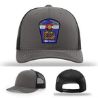 Colorado West Fire Photo firefighter hat showing full color leather design