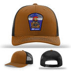 Colorado West Fire Photo leather patch firefighter hat with bold detail