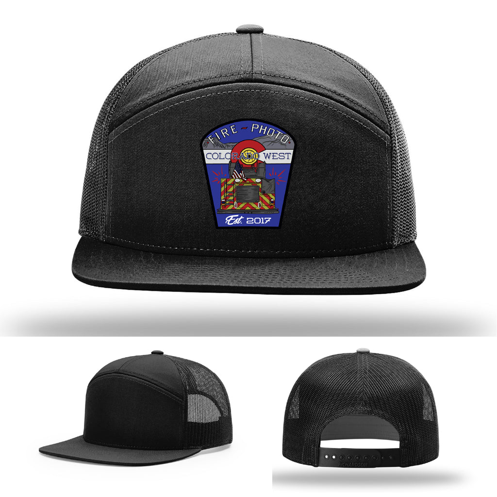 Colorado West Fire Photo firefighter hat designed with rugged leather