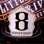 Company Shield firefighter helmet shield station pride