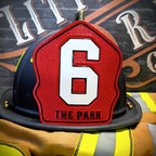 Custom Company Shield firefighter helmet shield firehouse ready