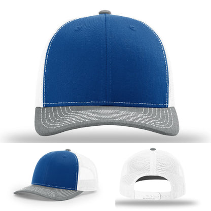 Blank station hat for firefighter patch placement