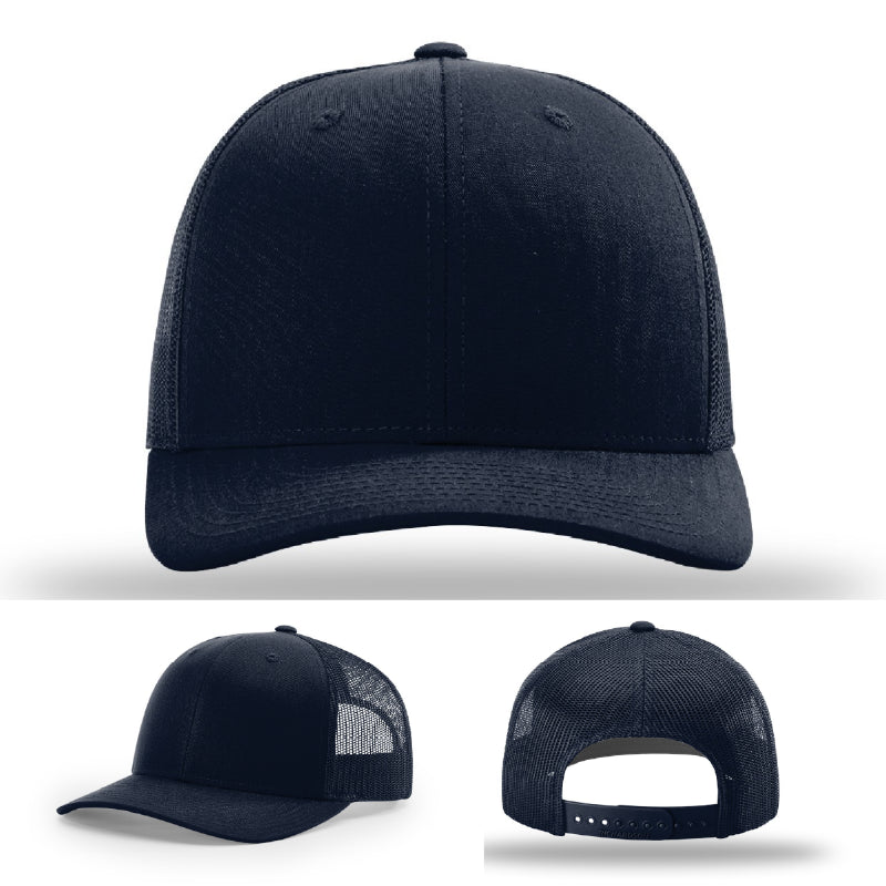 Empty station hat for firefighter patch option