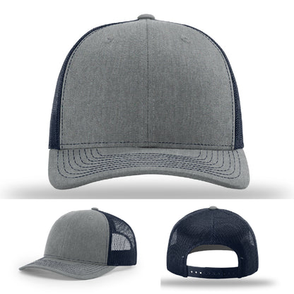 Blank hat showing area for custom leather patch