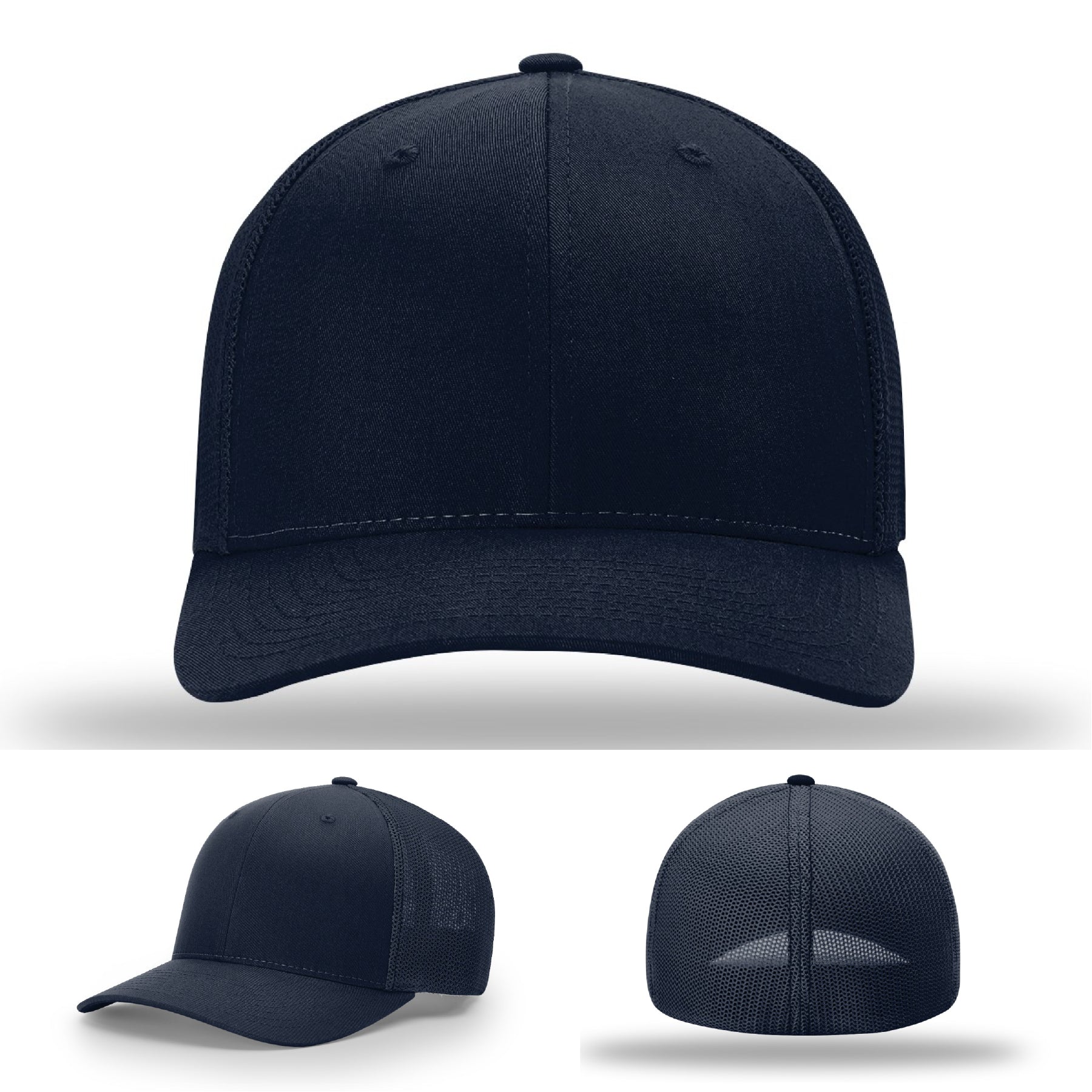 Blank custom hat with no patch applied
