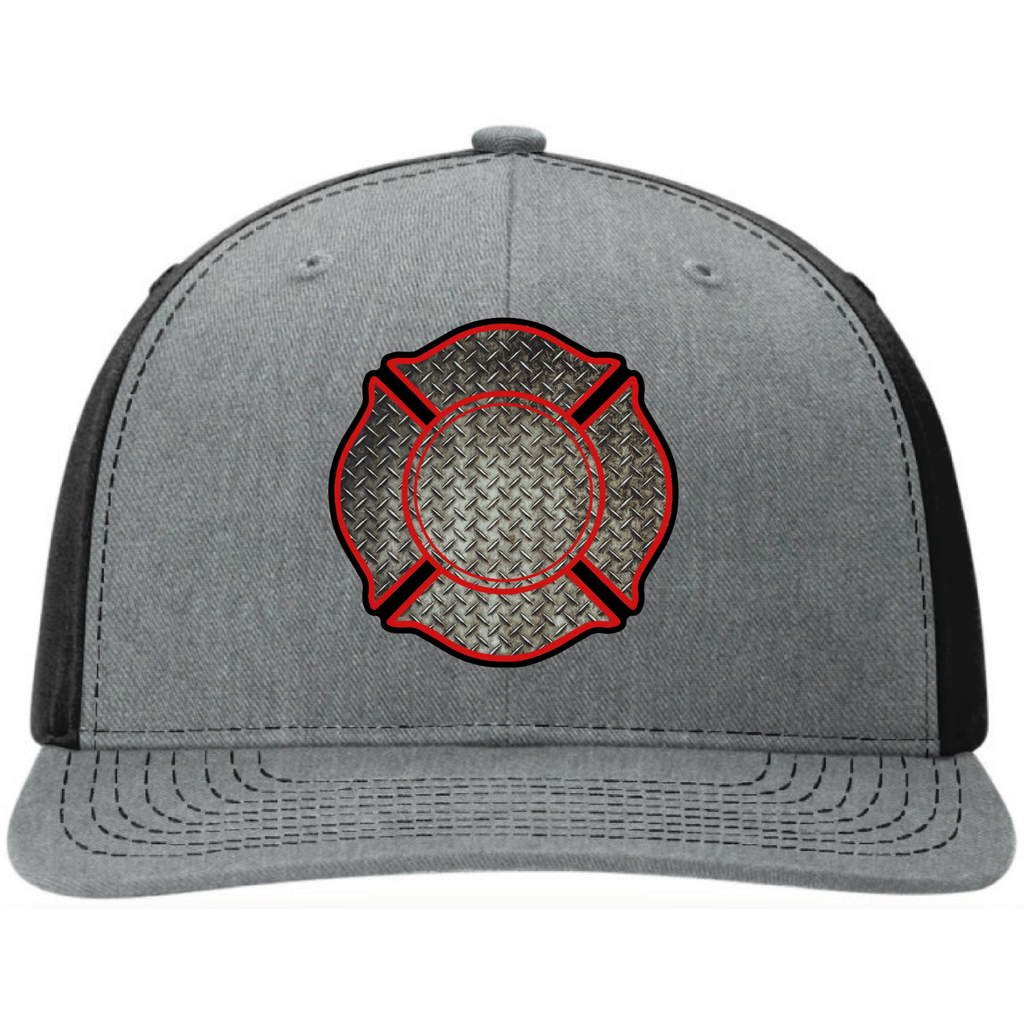 Custom leather patch hat with business branding