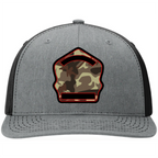 Custom photo leather patch hat with unique background