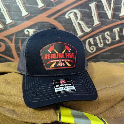 Business logo leather patch hat with custom background