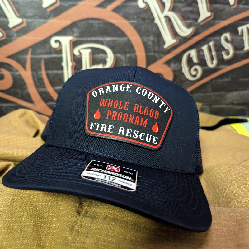 Custom background patch hat with personal design