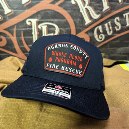 Custom background patch hat with personal design